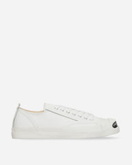 Men's Toe Logo Leather Sneakers White