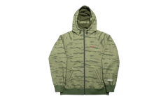 WINDSTOPPER Zip Up Hooded Sweatshirt "FW21 - Olive Grid Camo" SU27131