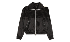 Full Zip Satin Track Jacket "Black" MJT001 001