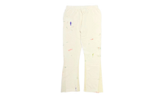 GD Logo Paint Splatter Flare Sweatpants "Cream Black Multi" GDGLFSC