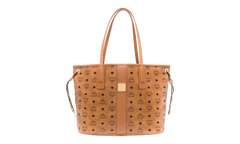 Liz Vi Shopper Reversible Bag "COGNAC - Medium" MWPCSVI01 COGNAC