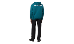 Logo Embroidered Hoodie "Petrol Blue" 600583 TLVB8 9567