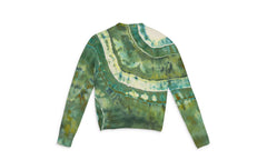 Ma Tie Dye Cashmere Crewneck Sweatshirt "Green" SS22MKL007_GREEN