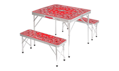 Coleman Folding Table Set "Red" SU27413