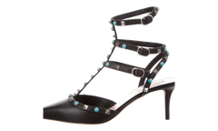 Rockstud Rolling Stone Heels "Turquoise" JF3 8