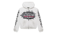 Records Glitter Zip-Up "White" HSR203