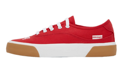 Logo Lace-Up Skater Sneakers "Red/White" PWIC013C99MAT0011001