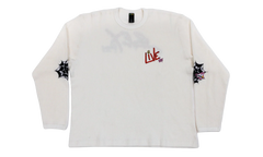 Live Sex Records long sleeve thermal "White" MB19