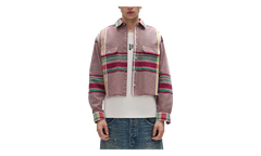 Fade LS Cropped "Purple Plaid" M3012 NPPS226