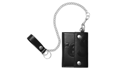 Leather Chain Wallet "SS25 - Black" SU27206