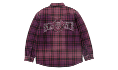 True Religion Quilted Lined Plaid Flannel Jacket "FW25 - Purple" SU27248