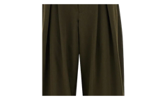 Wool Pleated Trousers "Khaki" PPP031051