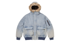 Reversible Faux Fur Hooded Work Jacket "SS26 - Denim" SU27009