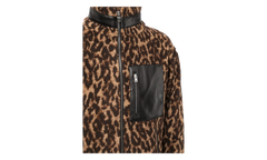 Printed Bandana Fleece Jacket "Brown / Tan" MKF013 242