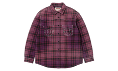 True Religion Quilted Lined Plaid Flannel Jacket "FW25 - Purple" SU27248