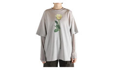Layered Graphic T-Shirt WMNS "Light Grey" FN WN TSHI000872 LIGHT GREY