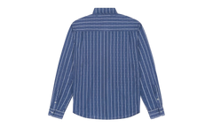 Coach Oxford Mesh Button Up Shirt "Blue" DT597