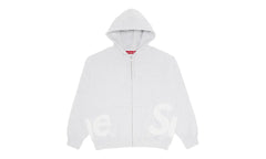 Big Logo Zip Up Hooded Sweatshirt "Ash Grey" SU26885