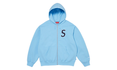 Devil S Logo Zip Up Hooded Sweatshirt "SS26- Light Blue" SU27310