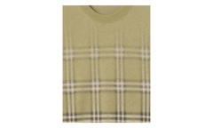 Gradient Check Cotton T-shirt "Glade Green" 8119023