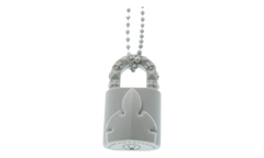 Silichrome Lock Necklace "White" CHRM1047