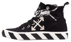 Vulcanised Mid Top "Black White" OMIA119F21FAB001 1001