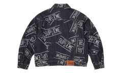 Denim Trucker Jacket "SS26 - License Plate" SU27279