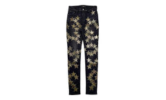 Leather Star Patch Jeans "Chemist - Aged Black" PF22MDS023 023