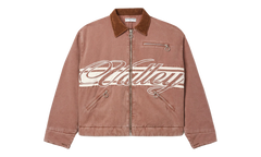 Cursive Trucker Jacket "Brown" VAL122