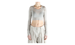 Long Sleeve Crop T-Shirt WMNS "Pearl" RP01F6220 MR 08
