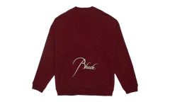 Embroidered Crewneck "Burgundy" PF22SW01012800