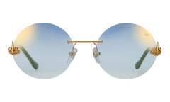 508 Rimless Drill Mount F.U. Edition 24KT "Yellow Gold / Black / Flash Grail" DMMF2 0004 9B2