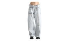 Casual Jeans WMNS "Blue White" FN WN TROU001609 BLUE WHITE