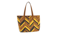 Medium Toni Mega Monogram Shopper in Visetos "Cognac" MWPFAMT02CO001