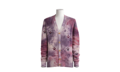 Tie Dye Stars Cardigan Sweater "Multi-Color" Y0W05279CC MUL