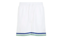 Tennis Club Icon Silk Twill Shorts "White" M AW25 TR 012 01