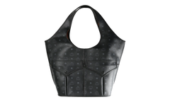 Extra Large Leni Shopper in Visetos "Black" MWPEATA02BK001