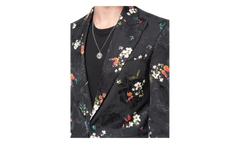 Butterfly Jacquard Blazer "Black" Y0M12176JA BLK