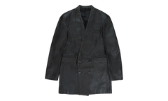 MARTINE ROSE LEATHER DOUBLE BREASTED LEATHER JACKET "BLACK" MRAW23521