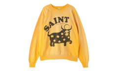 Cow Crewneck Sweatshirt "Yellow" SM A23 0000 022