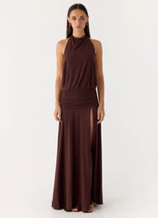 All This Aura Maxi Dress - Chocolate