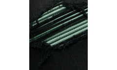 MX1 Green Ultra Suede Repair Jeans "Aged Black" SS22MDS007 023
