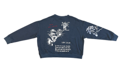Yawning Kid Relaxed Pullover "French Terry - Overdye Navy" 261 MJP029P6 TERYNVY