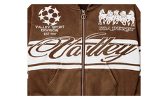 Cursive Zip-Up "Brown" VAL38