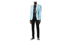 Velvet Blazer Sport Coat "Light Blue" Y0M12174VE LIB