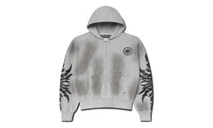 Acid Wash Zip Up Hoodie "Complex Con Exclusive - Black" 10067211