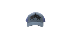 3 STAR TRUCKER HAT "Blue / Black" MAH003 137