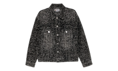 Line Camo Jacquard 13oz Denim Jacket "Grey" 001LJK801326M