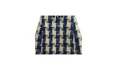 Jumbo Houndstooth Overshirt "Cyanotype" KHM032076 424