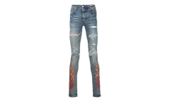 Bandana Flame Patch Jeans "Clay Indigo Multi" PS22MDS192 481